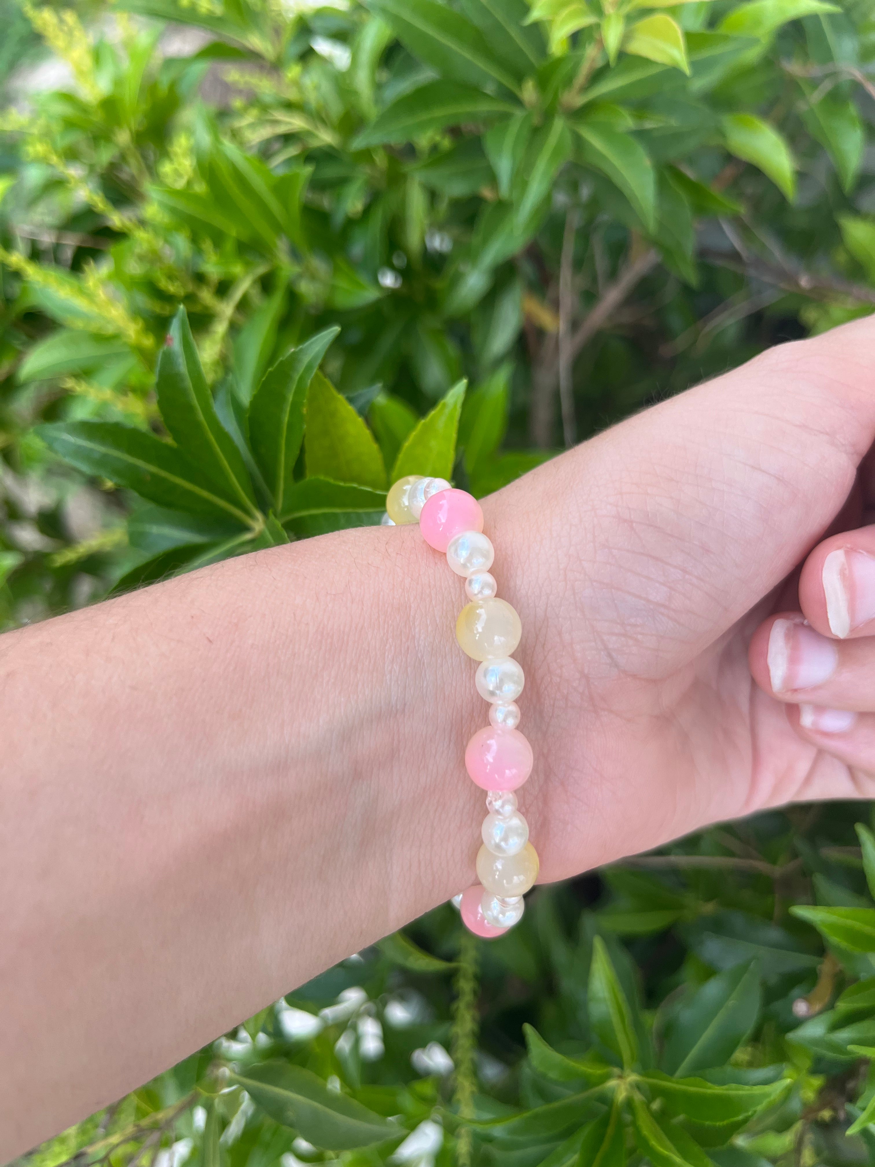 Sunset Cross Beaded Bracelet