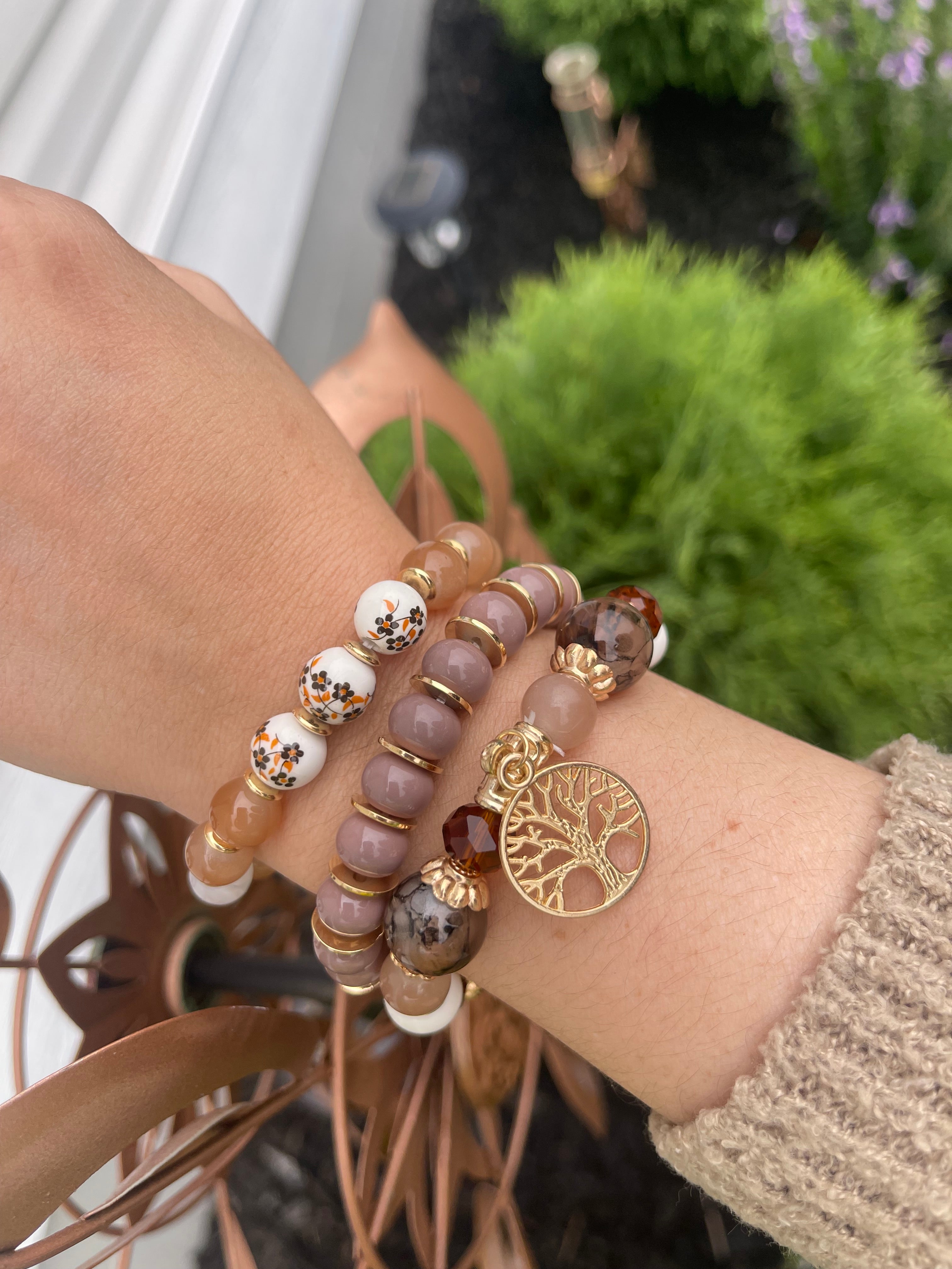 Tree of Life Boho Bracelet Stack