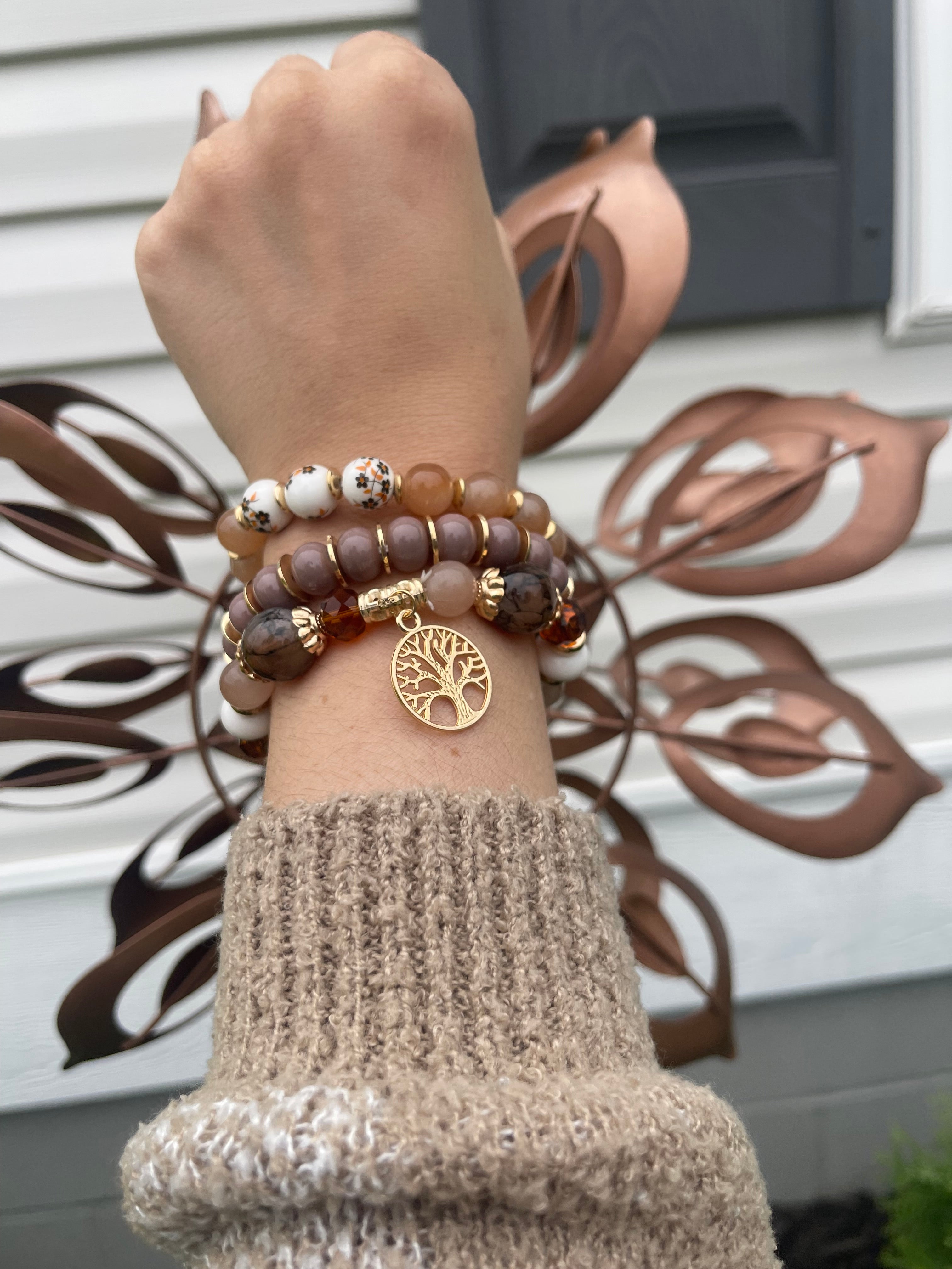 Tree of Life Boho Bracelet Stack